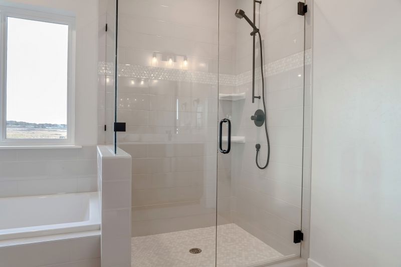 Black Framed Shower Door